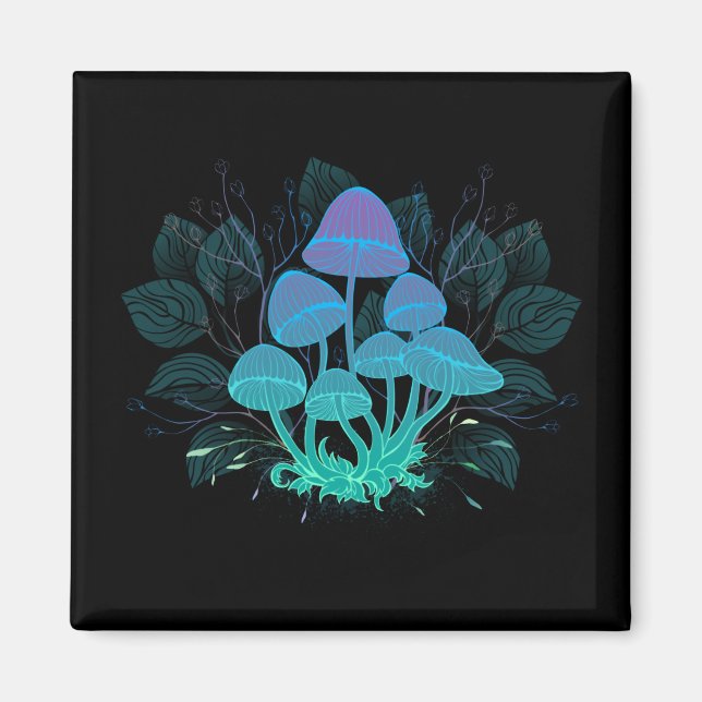 Aimant Champignons dans les buissons (Devant)