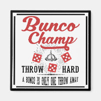 Champion de Bunco avec des matrices