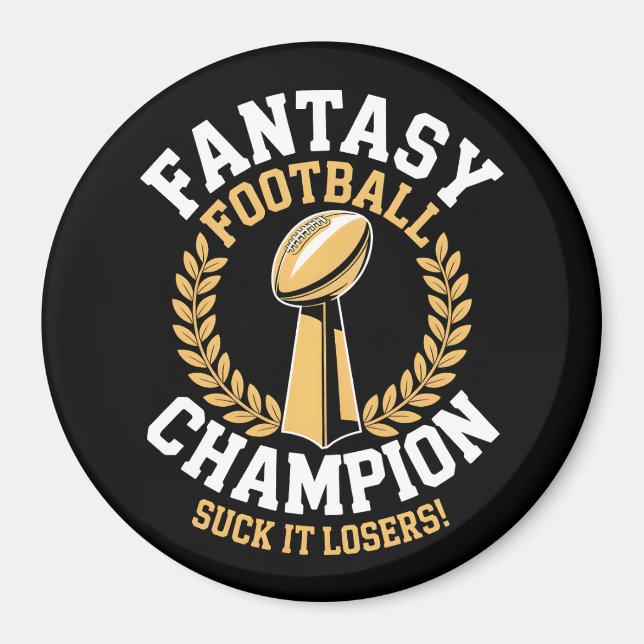 Aimant Champion de football fantastique (Devant)