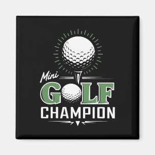 Aimant Champion de golf mini golf miniature drôle golfeur