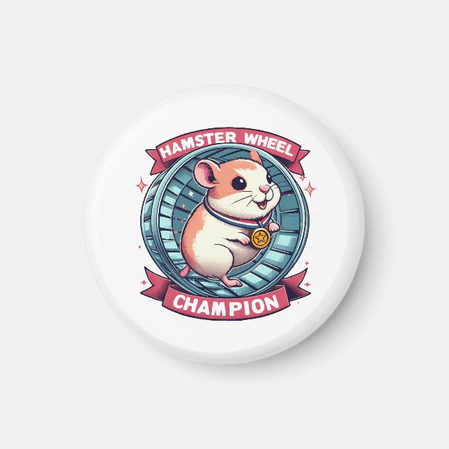 Aimant Champion de roue de hamster (Devant)