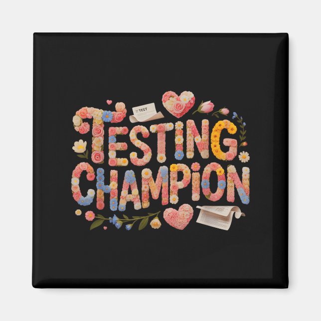Aimant Champion de test mignon tout va bien maths (Devant)