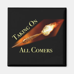 Aimant Champion des fléchettes sur tous les arrivants