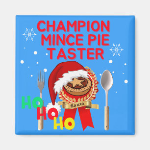 Aimant Champion Mince Pie Taster - Père Noël