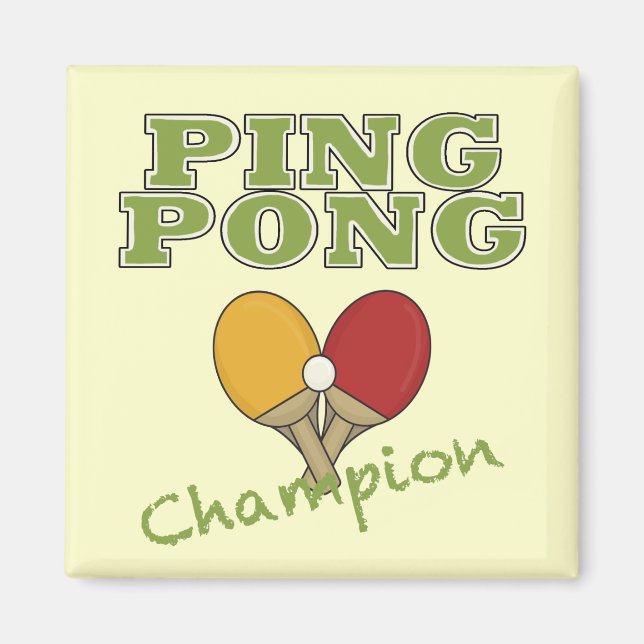 Aimant Champion Ping Pong (Devant)