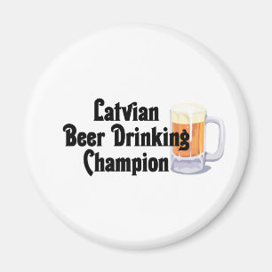 Aimant Champion potable de bière letton