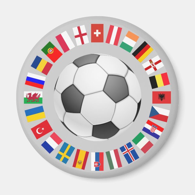 Aimant Championnat d'Europe de football 2016 (Devant)