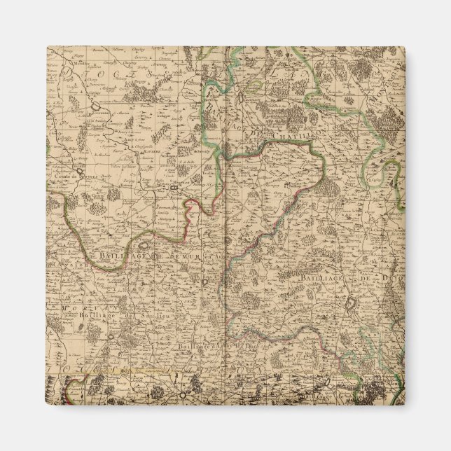 Aimant Champs de bataille et routes romaines (Devant)