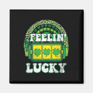 Aimant Chanceux Saint Patrick Shamrock Trèfle à 4 Feuille