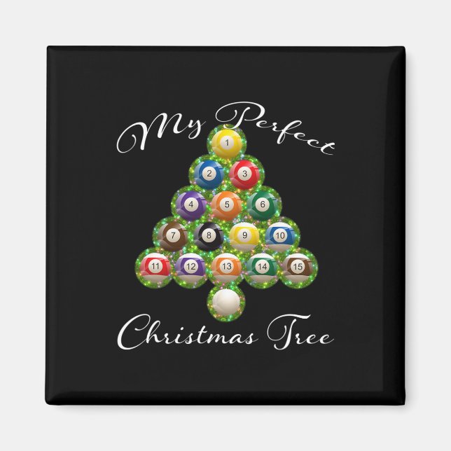 Aimant Chandail de Noël Arbre Billard laide Noël (Devant)