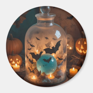 Aimant Chandelles Citrouilles d'Halloween Cute Éffrayant