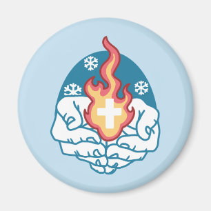 Aimant Changement du froid, Feu de foi - Chrétien motivat