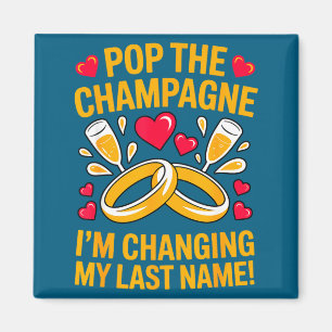 Aimant Changer de nom de famille fiancée femme marié fian