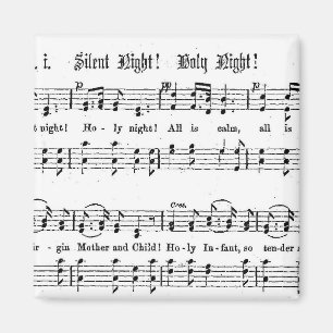 AIMANT CHANSON SAINTE DE NOËL DE MUSIQUE DE FEUILLE DE
