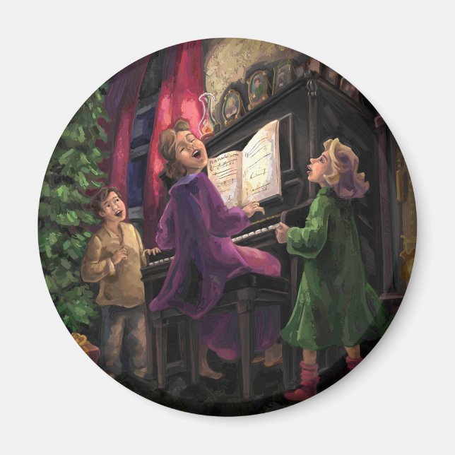 Aimant Chant de Noël le long (Devant)