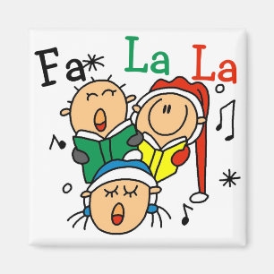 Aimant Chanter des chansons de Noël Tshirts et cadeaux