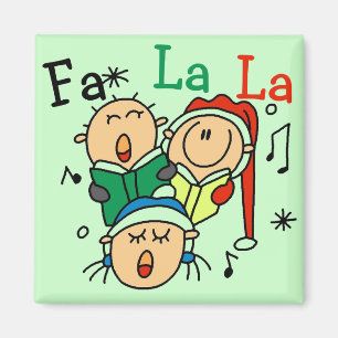 Aimant Chanter des chansons de Noël Tshirts et cadeaux