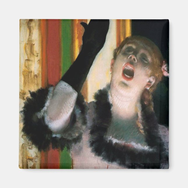 Aimant Chanteur avec un Glove, Edgar Degas (Devant)