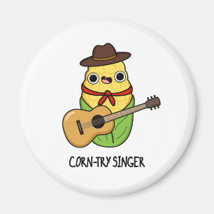 Aimant Chanteur de corne Funny Corn Pun