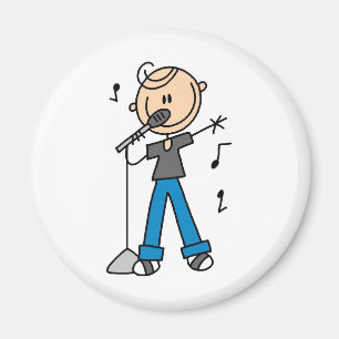 Aimant Chanteur d'étoile sur l'aimant de microphone