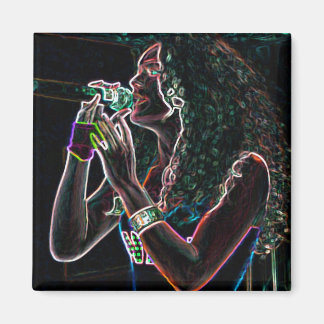 Aimant chanteuse de musique microphone jolie fille