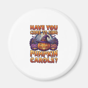 Aimant Chants de citrouille Chapeau de sorcière d'Hallowe