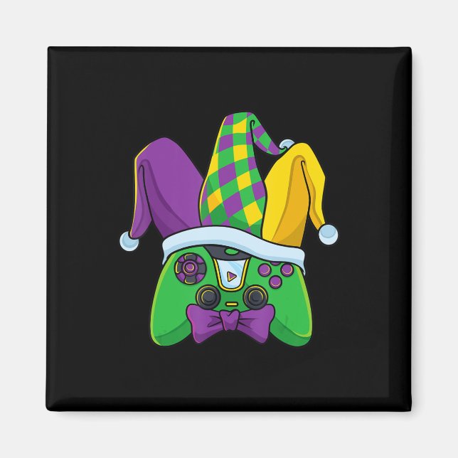 Aimant Chapeau de bouffon de manette de jeu vidéo Mardi G (Devant)