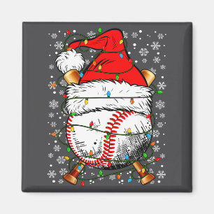Aimant Chapeau de Père Noël Baseball de Noël Srts pour ho