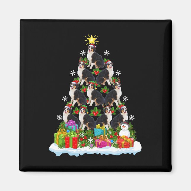 Aimant Chapeau de Père Noël éclairage de Noël Berger Aust (Devant)