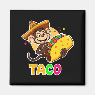 Aimant Chapeau de singe mexicain taco el squatcho fun cin