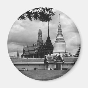 Aimant Chapelle de Thaïlande vintage vue du Palais royal