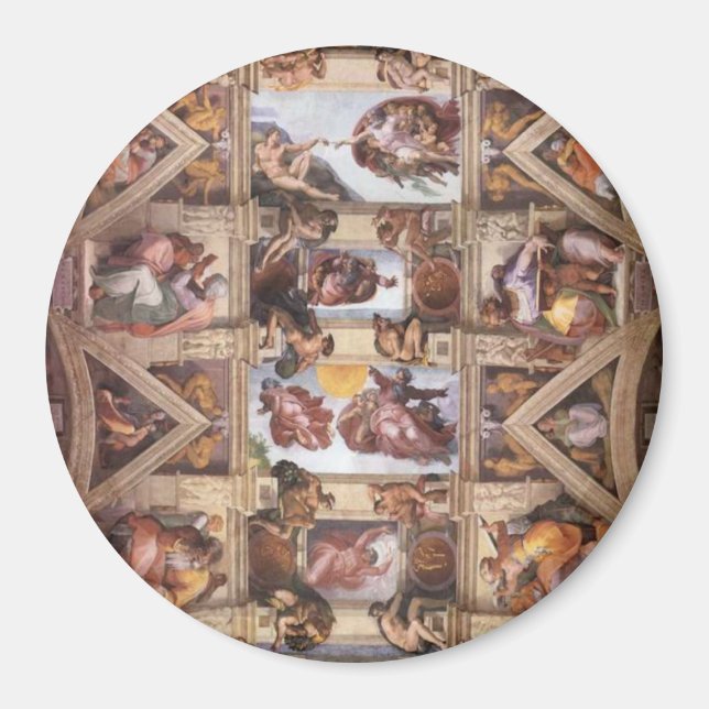 Aimant Chapelle Sixtine Plafond (Devant)