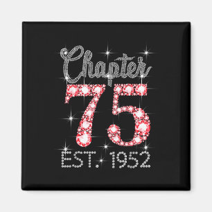 Aimant Chapitre 75 est 1952 joyeux 75e anniversaire fille