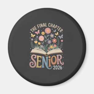 Aimant Chapitre Final Fleur de graduation senior 2026
