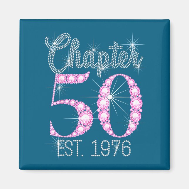 Aimant Chapter 50 Est 1976 Happy 50th Birthday Gift  (Devant)