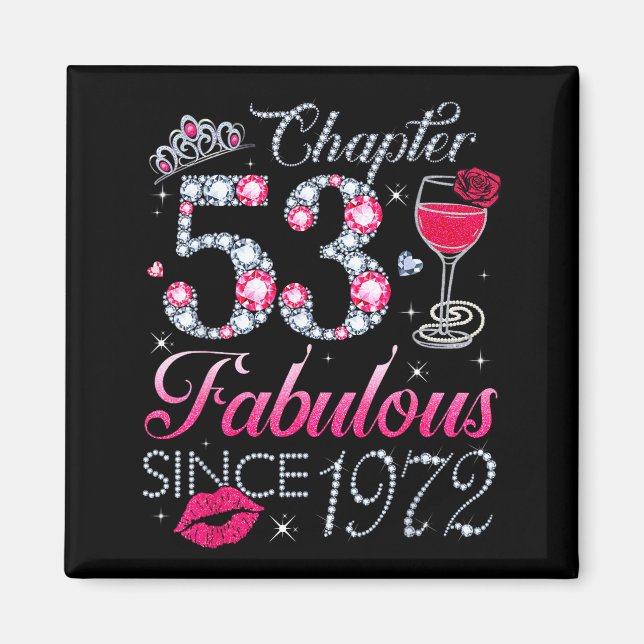 Aimant Chapter 53 Fabulous Since 1972 53rd Birthday Gift  (Devant)