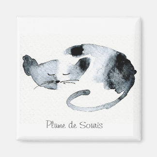 Aimant Chaquarelle dormant gris