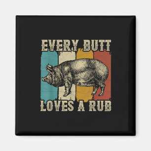 Aimant Chaque Beurre Aime Un Fumeur De Viande De Rub Bbq