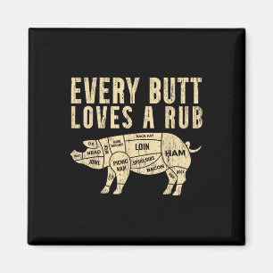 Aimant Chaque Beurre Aime Un Rub Pour Un Fumeur De Viande