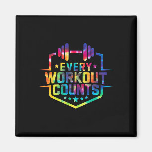 Aimant Chaque Exercice Compte Drôle Sayings Gym Motivés T