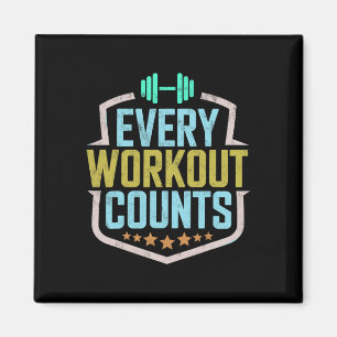 Aimant Chaque Exercice Compte Drôle Sayings Gym Sayings M