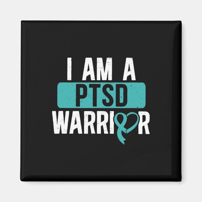 Aimant Chargé De Guerrier De Ptsd Post Traumatique Troubl (Devant)