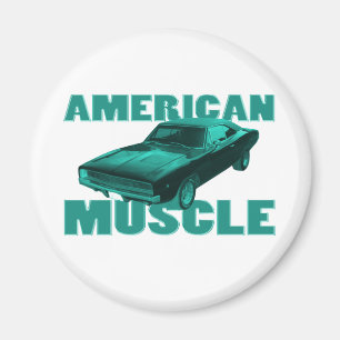 Aimant Chargeur d'esquisse 1968 r/t muscle américain bleu