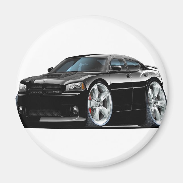 Aimant Chargeur Dodge Super Bee Black Car (Devant)