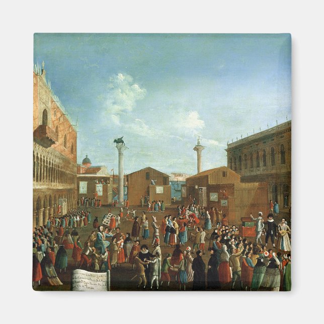 Aimant Charlatans dans la Piazzetta San Marco, Venise (Devant)