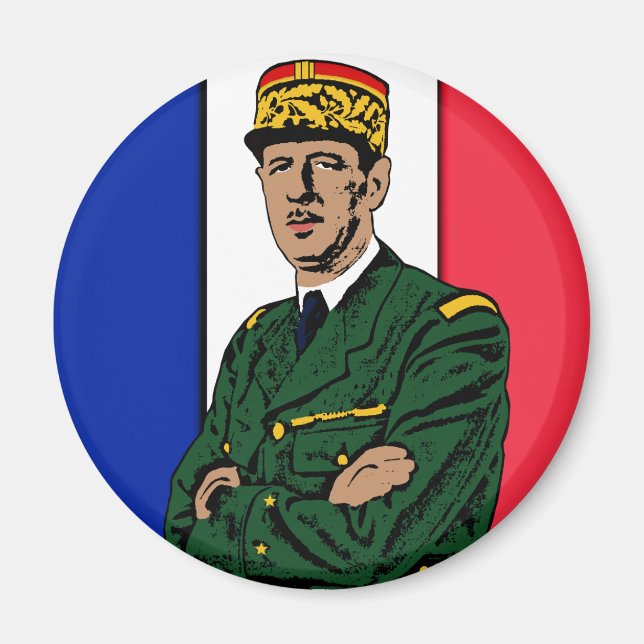 Aimant Charles de Gaulle (Devant)