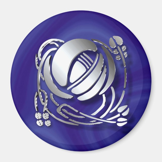 Aimant Charles Rennie Mackintosh Rose (Devant)