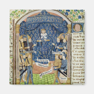 Aimant Charles VII entouré par sa cour