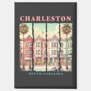 Aimant Charleston, Caroline du Sud - Rue King Vintage