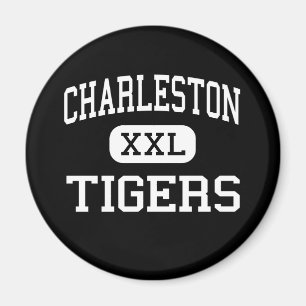 Aimant Charleston - tigres - haut - Charleston Arkansas